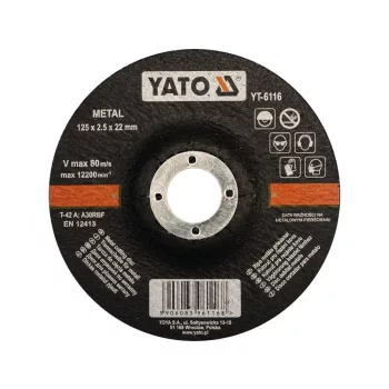 YATO Disc tăiere metal 125x2,5x22,2 mm (YT-6116)