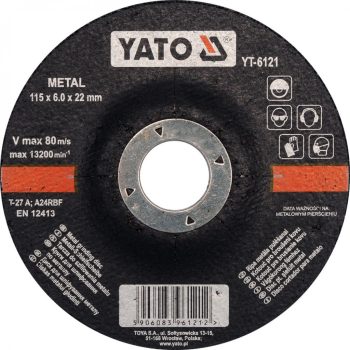 YATO Disc de curățare metal 115 x 6,0 x 22,2 mm (YT-6121)