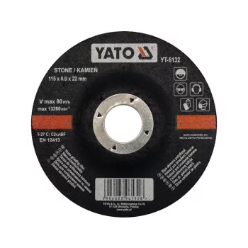 YATO Disc curățare piatră 115x6,0x22,2 mm (YT-6132)
