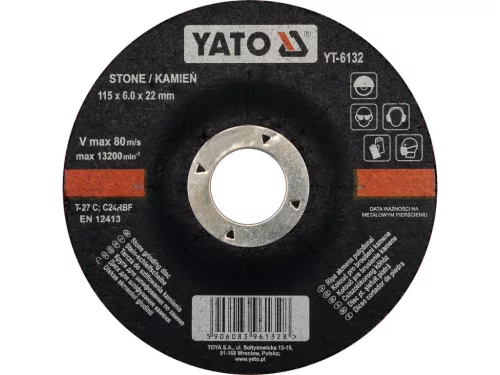 YATO Disc curățare piatră 115x6,0x22,2 mm (YT-6132)