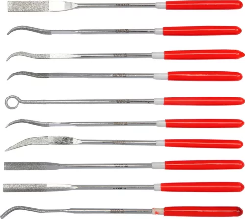 YATO Set pile de precizie 10 piese 140/25 mm (YT-6145)