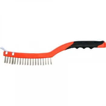   YATO Perie de sârmă 3 rânduri, mâner curbat plastic 340 mm (YT-6336)
