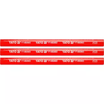   YATO Creion de dulgher 175 mm pentru lemn roșu, 3 buc (YT-692603)