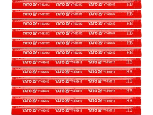 YATO Creion de dulgher 175 mm pentru lemn roșu, 12 buc (YT-692612)