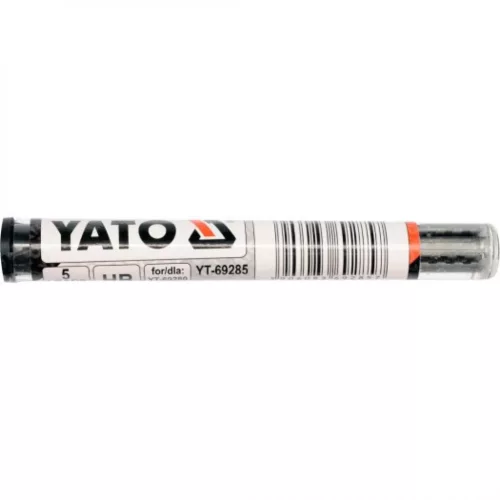 YATO Mină grafit pentru creion tâmplar gri HB (5 buc/set) (YT-69285)