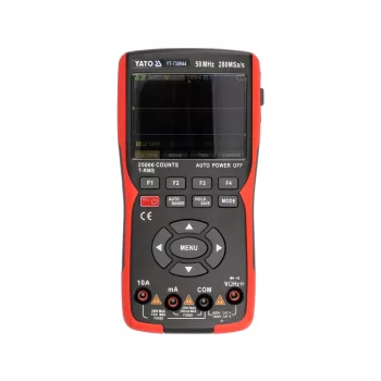   YATO Osciloscop 3 în 1, multimetru și generator de semnal, 280MSA/A 50MHz (YT-730944)