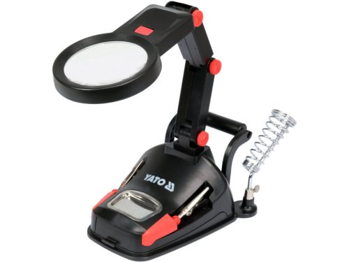 YATO Suport de lipit cu lupă și lampă LED (YT-73861)