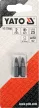 YATO Set 2 biți 25 mm 1/4 PZ1 (YT-77880)