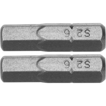 YATO Biți imbus H6 25 mm 1/4", 2 buc. (YT-77923)