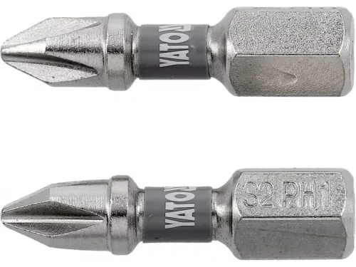 YATO Bit șurubelniță 1/4" 25 mm PH1 set 2 buc. NI (YT-78000)