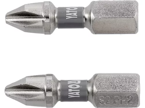 YATO Bit șurubelniță 1/4" 25 mm PH2 set 2 buc. NI (YT-78001)