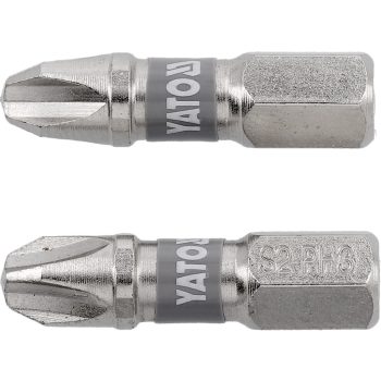   YATO Bit șurubelniță 1/4" 25 mm PH3 set 2 buc. NI (YT-78002)