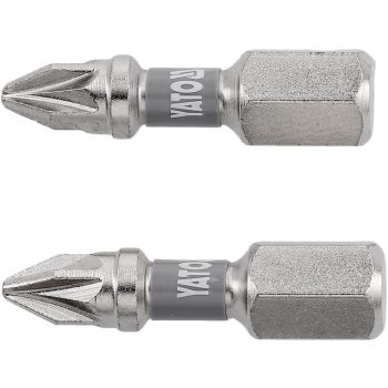   YATO Bit șurubelniță 1/4" 25 mm PZ1 set 2 buc. NI (YT-78003)