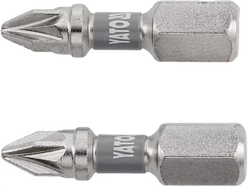 YATO Bit șurubelniță 1/4" 25 mm PZ1 set 2 buc. NI (YT-78003)