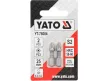 YATO Bit șurubelniță 1/4" 25 mm PZ2 set 2 buc. NI (YT-78004)