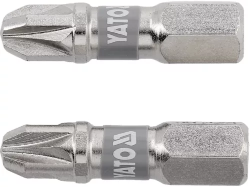 YATO Bit șurubelniță 1/4" 25 mm PZ3 set 2 buc. NI (YT-78005)