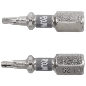   YATO Bit șurubelniță 1/4" 25 mm Torx T8 set 2 buc. NI (YT-78010)