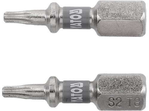 YATO Bit șurubelniță 1/4" 25 mm Torx T8 set 2 buc. NI (YT-78010)
