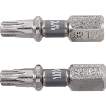   YATO Bit șurubelniță 1/4" 25 mm Torx T25 set 2 buc. NI (YT-78014)