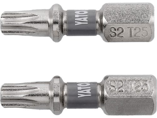 YATO Bit șurubelniță 1/4" 25 mm Torx T25 set 2 buc. NI (YT-78014)