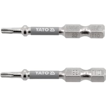   YATO Bit șurubelniță 1/4" 50 mm Torx T10 set 2 buc. NI (YT-78031)