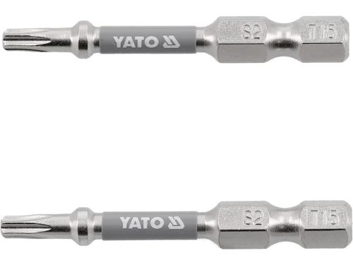 YATO Bit șurubelniță 1/4" 50 mm Torx T15 set 2 buc. NI (YT-78032)