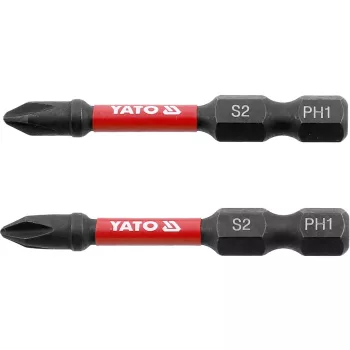 YATO Bit impact 1/4" 50mm PH1, 2buc (YT-78040)