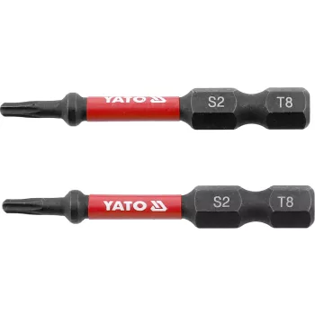 YATO Bit impact 1/4" 50mm T8, 2buc (YT-78050)