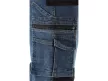 YATO Pantaloni jeans de protecție mărimea S cu 17 buzunare albastru închis (YT-79050)