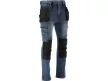 YATO Pantaloni jeans de protecție mărimea S cu 17 buzunare albastru închis (YT-79050)