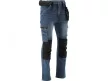 YATO Pantaloni jeans de protecție mărimea L/XL cu 17 buzunare albastru închis (YT-79053)