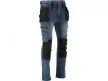 YATO Pantaloni jeans de protecție mărimea L/XL cu 17 buzunare albastru închis (YT-79053)