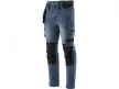 YATO Pantaloni jeans de protecție mărimea XXL cu 17 buzunare albastru închis (YT-79055)