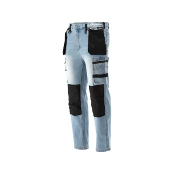   YATO Pantaloni jeans de protecție mărimea L/XL cu 17 buzunare (YT-79073)