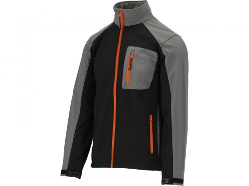 YATO Jachetă softshell de protecție negru-gri mărimea 3XL cu 3 buzunare (YT-79535)