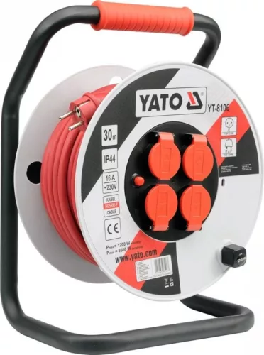 YATO Tambur cablu 30m 3x2,5 mm² (YT-8106)