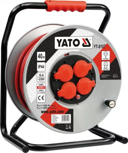 YATO Tambur cablu 40m 3x2,5 mm² (YT-8107)