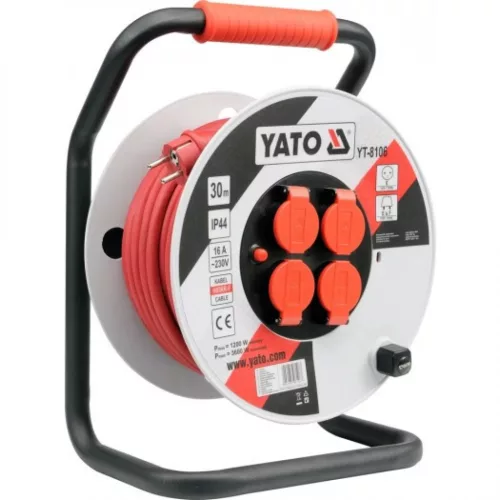 YATO Tambur cablu 50m 3x2,5 mm² (YT-8108)