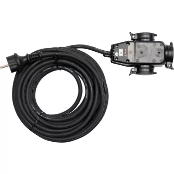   YATO Prelungitor cablu flexibil cauciucat 3 prize 10m 3x1,5 mm² (YT-8116)