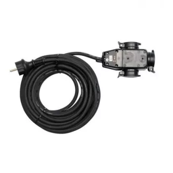   YATO Prelungitor cablu flexibil izolat cauciuc 20 m 3x1,5 mm² cu 3 prize (YT-81162)