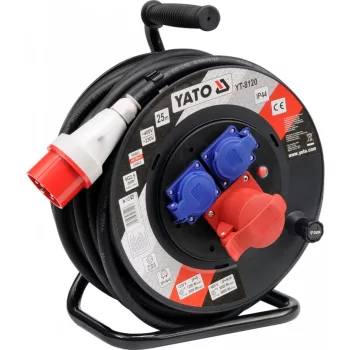 YATO Tambur cablu industrial 400V 25m 5x2,5 mm² (YT-8120)