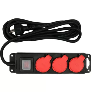   YATO Prelungitor electric 3 m 3x1,5 mm cu 3 prize și întrerupător (YT-81240)