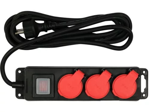 YATO Prelungitor electric 3 m 3x1,5 mm cu 3 prize și întrerupător (YT-81240)