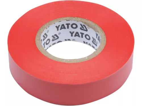 YATO Bandă izolatoare 15 mm × 0,13 mm × 20 m roșie (YT-81592)