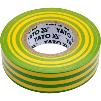   YATO Bandă izolatoare 19 mm × 0,13 mm × 20 m verde-galben (YT-81655)