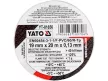 YATO Bandă izolatoare 19 mm × 20 m × 0,13 mm albă (YT-81656)