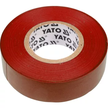   YATO Bandă izolatoare 19 mm × 0,13 mm × 20 m roșie (YT-8166)