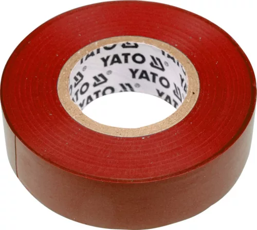 YATO Bandă izolatoare 19 mm × 0,13 mm × 20 m roșie (YT-8166)