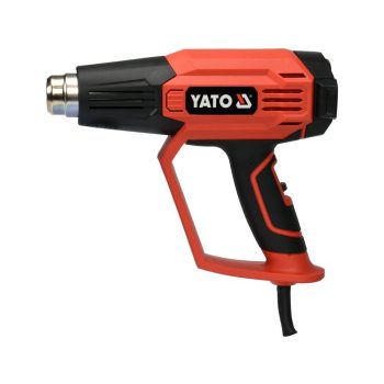   YATO Pistol de aer cald electric cu accesorii și afișaj LCD 50–650 °C 1600 W (YT-82296)