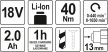 YATO Mașină de găurit/înșurubat pe acumulator 18 V Li-Ion (1×2,0 Ah + încărcător) (YT-82780)